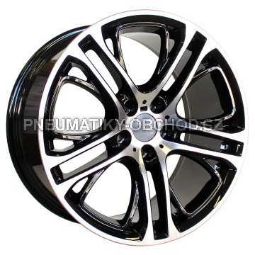 Alu kola Racing Line B1600, 20x10 5x120 ET51, černá + leštění (zátěžová)