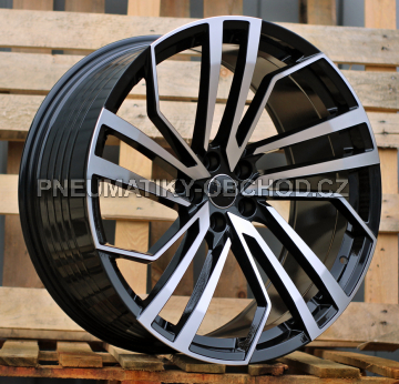 Alu kola Racing Line B1618, 20x9 5x112 ET35, černá + leštění