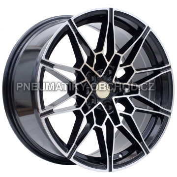 Alu kola Racing Line B1674, 19x9 5x120 ET40, černá + leštění