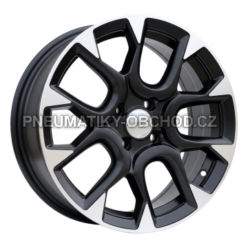 Alu kola Racing Line B1675, 16x6.5 4x98 ET35, černá matná + leštění