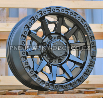 Alu kola Racing Line B1721, 20x9 8x165.1 ET1, černá matná (zátěžová)