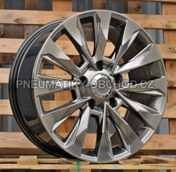 Alu kola Racing Line B1734, 20x8.5 6x139.7 ET50, titanová metalíza (zátěžová)
