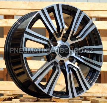 Alu kola Racing Line B1754, 22x9 5x150 ET45, černá + leštění (zátěžová)