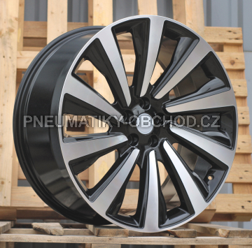 Alu kola Racing Line B1756, 24x10 5x120 ET40, černá + leštění (zátěžová)