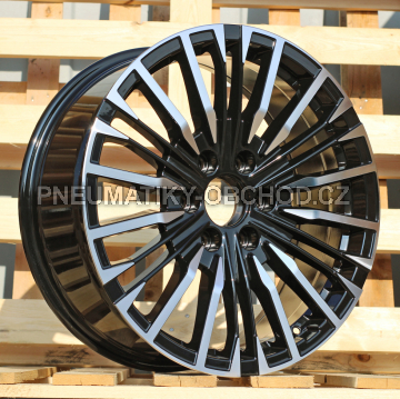 Alu kola Racing Line B1767, 20x8 6x139.7 ET30, černá + leštění (zátěžová)