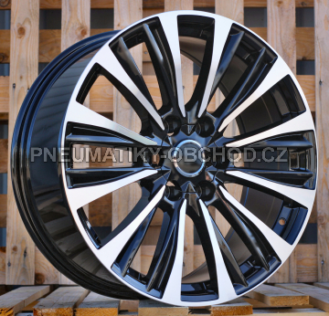 Alu kola Racing Line B1778, 18x8 6x139.7 ET25, černá + leštění (zátěžová)