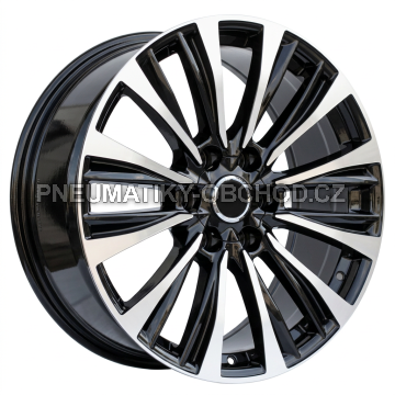 Alu kola Racing Line B1778, 18x8 6x139.7 ET25, černá + leštění (zátěžová)