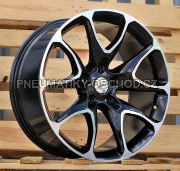 Alu kola Racing Line B1790, 20x9 5x127 ET32, černá + leštění