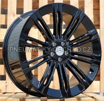 Alu kola Racing Line B1808, 22x9.5 5x108 ET42, černá lesklá (zátěžová)