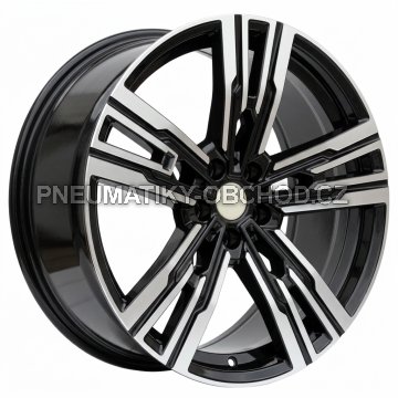 Alu kola Racing Line B1831, 21x10 5x112 ET41, černá + leštění