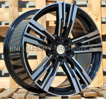 Alu kola Racing Line B1831, 21x9 5x112 ET24, černá + leštění (zátěžová)