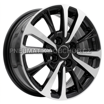 Alu kola Racing Line B1846, 14x5.5 4x100 ET40, černá + leštění