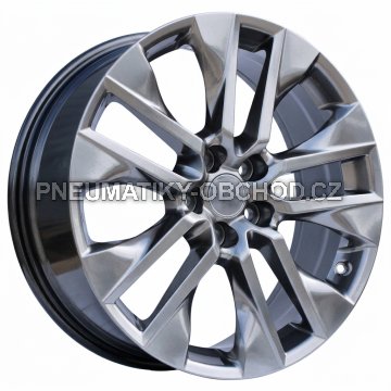 Alu kola Racing Line B2027, 19x7.5 5x114.3 ET40, titanová metalíza