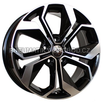 Alu kola Racing Line B5168, 18x7.5 5x114.3 ET40, černá + leštění