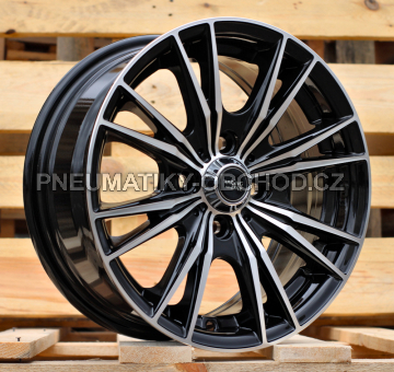 Alu kola Racing Line B5199, 14x6 4x100 ET38, černá + leštění