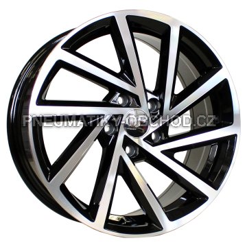 Alu kola Racing Line B5329, 19x8 5x112 ET43, černá + leštění