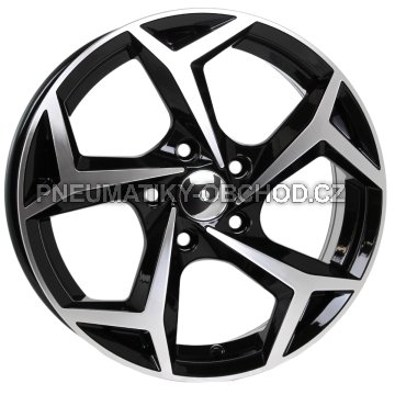 Alu kola Racing Line B5340, 17x7.5 5x112 ET41, černá + leštění