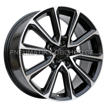 Alu kola Racing Line B5344, 18x7.5 5x114.3 ET35, černá + leštění