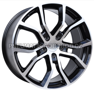 Alu kola Racing Line B5362, 21x11 5x130 ET58, černá + leštění (zátěžová)