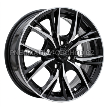 Alu kola Racing Line B5400, 14x6 4x100 ET40, černá + leštění