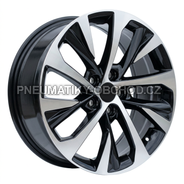 Alu kola Racing Line B5757, 18x7.5 5x114.3 ET40, černá + leštění (zátěžová)