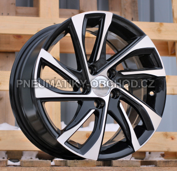 Alu kola Racing Line B5760, 15x6.5 5x100 ET40, černá + leštění