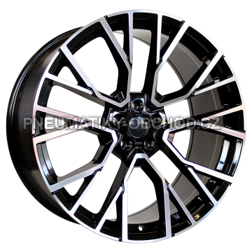 Alu kola Racing Line B5769, 20x10.5 5x112 ET40, černá + leštění (zátěžová)