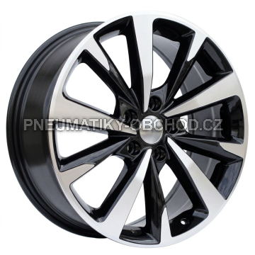 Alu kola Racing Line B5869, 18x7.5 5x112 ET46, černá + leštění