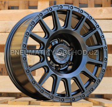 Alu kola Racing Line B5877, 17x8 6x139.7 ET-15, černá matná (zátěžová)