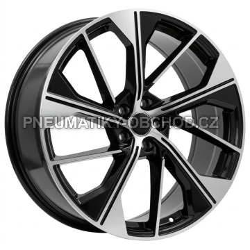 Alu kola Racing Line B5907, 20x8.5 5x112 ET34, černá + leštění