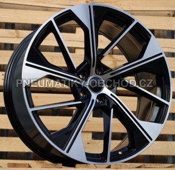 Alu kola Racing Line B5907, 20x8.5 5x112 ET35, černá + leštění (zátěžová)