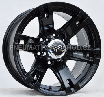 Alu kola Racing Line BK311, 15x8 6x139.7 ET-13, černá lesklá