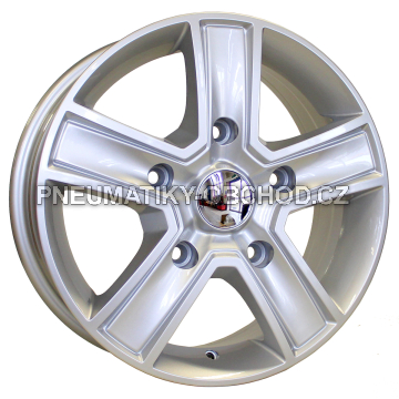 Alu kola Racing Line BK473, 16x6.5 5x130 ET50, stříbrná (zátěžová)