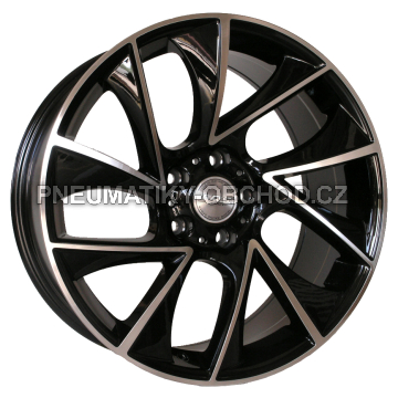 Alu kola HRS BK652, 19x8.5 5x120 ET24, černá + leštění