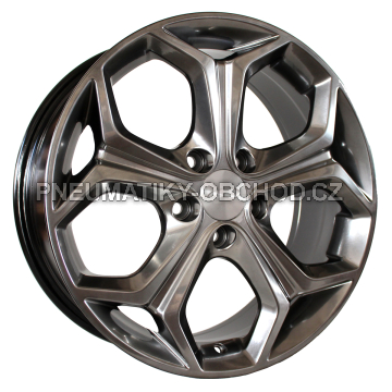 Alu kola Racing Line BK675, 17x7 5x108 ET50, titanová metalíza