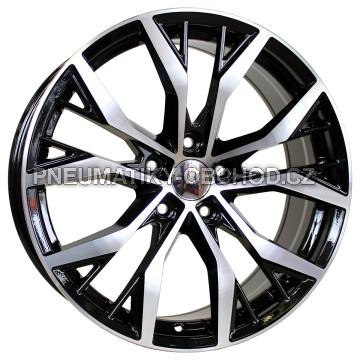 Alu kola Racing Line BK713, 17x7.5 5x100 ET40, černá + leštění