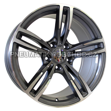 Alu kola Racing Line BK855, 16x7 5x120 ET40, šedivá + leštění