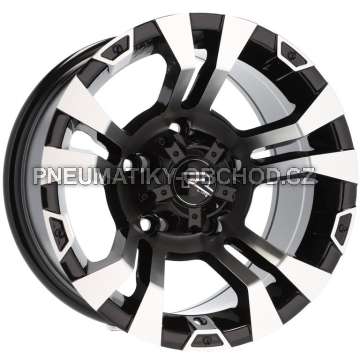 Alu kola Racing Line BK859, 15x8 6x139.7 ET-10, černá + leštění