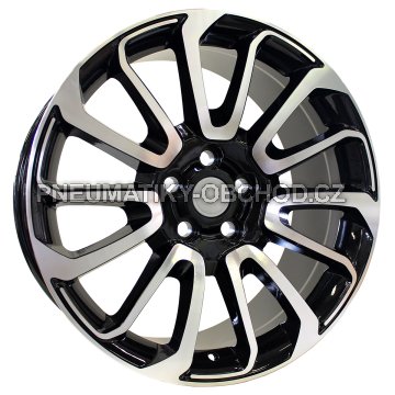 Alu kola Racing Line BY959, 20x9.5 5x120 ET49, černá + leštění (zátěžová)