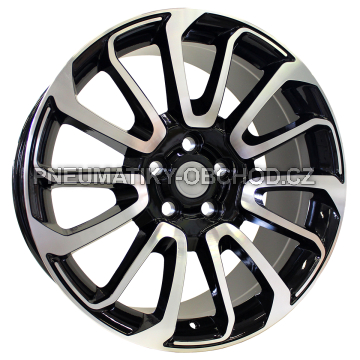 Alu kola Racing Line BY959, 21x9.5 5x120 ET49, černá + leštění (zátěžová)