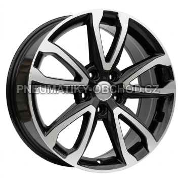 Alu kola Racing Line BY994, 18x7.5 5x114.3 ET49.5, černá + leštění