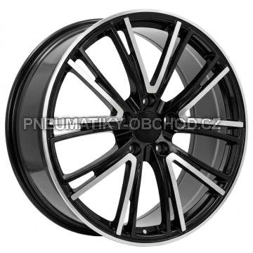 Alu kola Racing Line CQRGW1058, 21x9.5 5x130 ET61, černá + leštění (zátěžová)