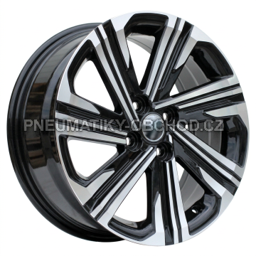 Alu kola Racing Line D1822, 14x5.5 4x100 ET45, černá + leštění