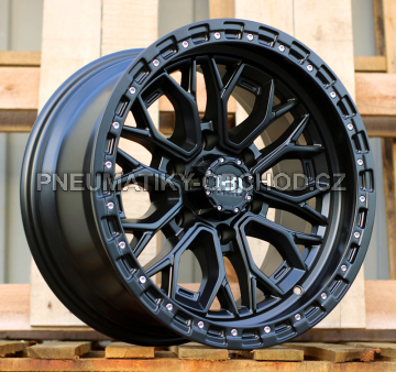 Alu kola Racing Line D1972, 17x9 6x139.7 ET, černá matná (zátěžová)