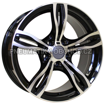 Alu kola Racing Line E492, 18x8 5x120 ET20, černá + leštění