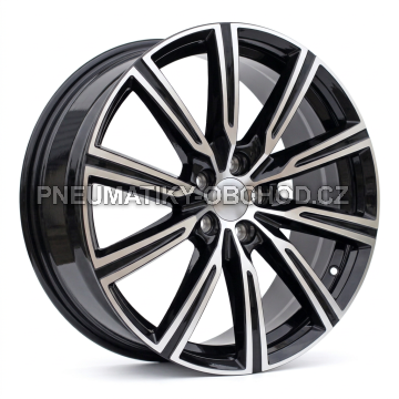 Alu kola Racing Line F0084, 19x7.5 5x108 ET51, černá + leštění