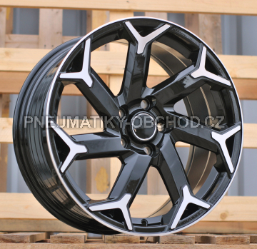 Alu kola Racing Line F3051, 18x8 5x114.3 ET40, černá + leštění