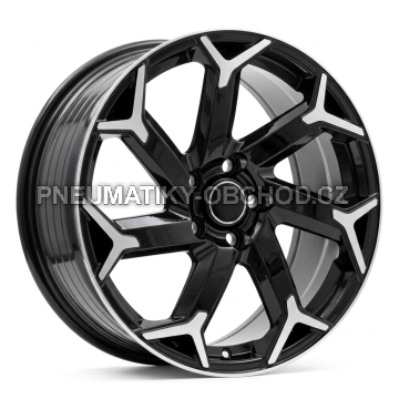Alu kola Racing Line F3051, 18x8 5x114.3 ET40, černá + leštění