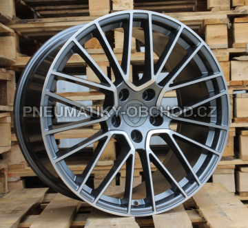 Alu kola Racing Line FB0010J, 21x11 5x130 ET58, šedivá + leštění (zátěžová)