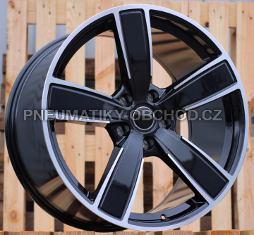 Alu kola Racing Line FB0472J, 21x9.5 5x130 ET46, černá + leštění (zátěžová)